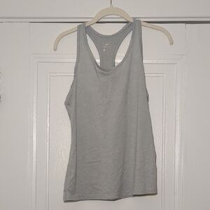 Nike Light Gray Racerback Tank Top - Women's Athletic Tee